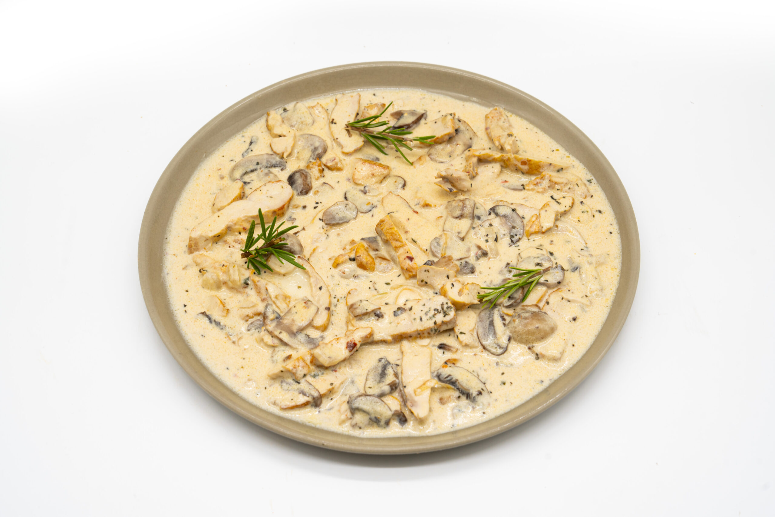 Émincé de poulet aux champignons: