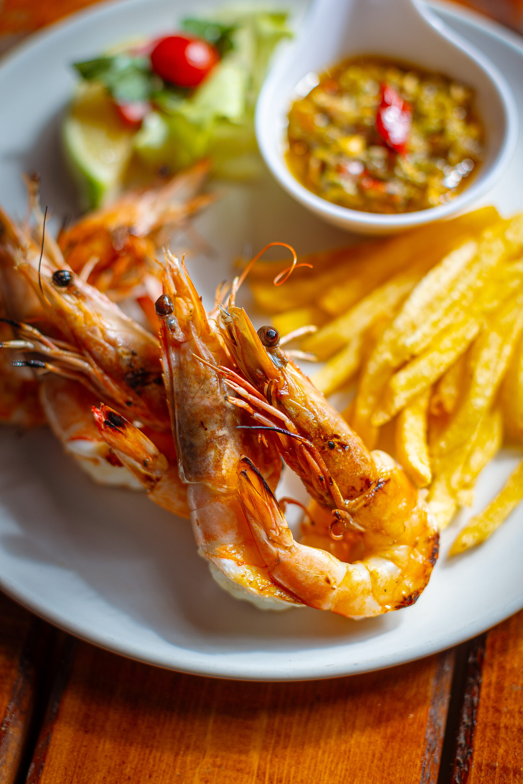 Crevettes grillées